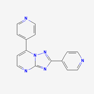 molecular formula C15H10N6 B5441829 2,7-di-4-pyridinyl[1,2,4]triazolo[1,5-a]pyrimidine 