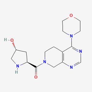 molecular formula C16H23N5O3 B5441833 (3R,5S)-5-[(4-morpholin-4-yl-5,8-dihydropyrido[3,4-d]pyrimidin-7(6H)-yl)carbonyl]pyrrolidin-3-ol 