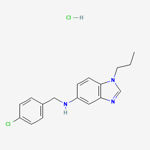 N-(4-chlorobenzyl)-1-propyl-1H-benzimidazol-5-amine hydrochloride