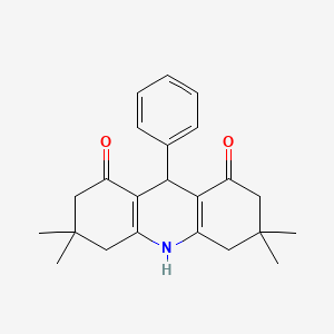 molecular formula C23H27NO2 B5441887 3,3,6,6-tetramethyl-9-phenyl-3,4,6,7,9,10-hexahydro-1,8(2H,5H)-acridinedione 