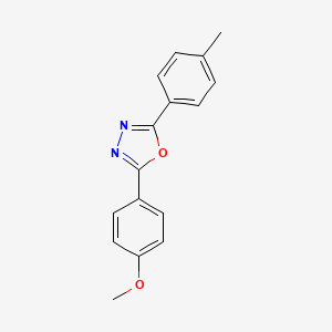 molecular formula C16H14N2O2 B5441889 2-(4-甲氧基苯基)-5-(4-甲基苯基)-1,3,4-恶二唑 