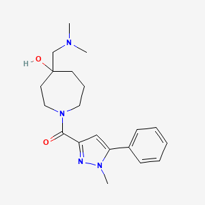 4-[(dimethylamino)methyl]-1-[(1-methyl-5-phenyl-1H-pyrazol-3-yl)carbonyl]-4-azepanol