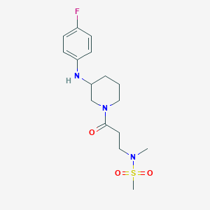 N-(3-{3-[(4-fluorophenyl)amino]-1-piperidinyl}-3-oxopropyl)-N-methylmethanesulfonamide