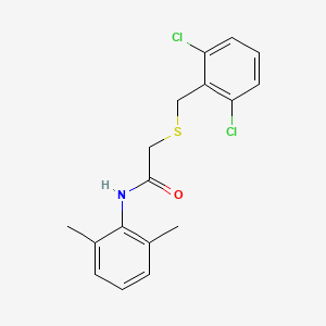 molecular formula C17H17Cl2NOS B5441953 2-[(2,6-dichlorobenzyl)thio]-N-(2,6-dimethylphenyl)acetamide 