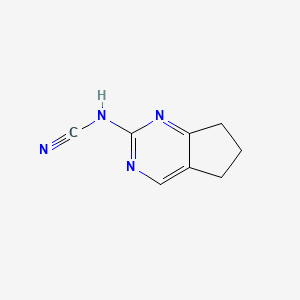 molecular formula C8H8N4 B5441995 6,7-dihydro-5H-cyclopenta[d]pyrimidin-2-ylcyanamide 