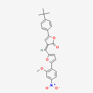 5-(4-tert-butylphenyl)-3-{[5-(2-methoxy-4-nitrophenyl)-2-furyl]methylene}-2(3H)-furanone