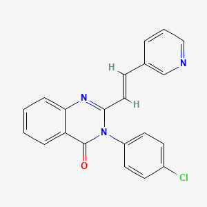 3-(4-chlorophenyl)-2-[2-(3-pyridinyl)vinyl]-4(3H)-quinazolinone