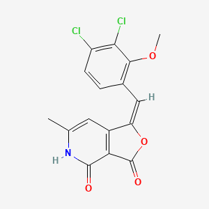 molecular formula C16H11Cl2NO4 B5442091 1-(3,4-dichloro-2-methoxybenzylidene)-6-methylfuro[3,4-c]pyridine-3,4(1H,5H)-dione 