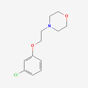 molecular formula C12H16ClNO2 B5442125 4-[2-(3-chlorophenoxy)ethyl]morpholine 