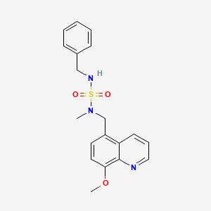 N'-benzyl-N-[(8-methoxyquinolin-5-yl)methyl]-N-methylsulfamide