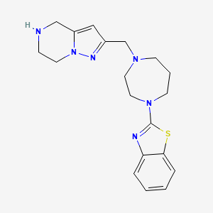 2-{[4-(1,3-benzothiazol-2-yl)-1,4-diazepan-1-yl]methyl}-4,5,6,7-tetrahydropyrazolo[1,5-a]pyrazine dihydrochloride