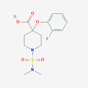 1-[(dimethylamino)sulfonyl]-4-(2-fluorophenoxy)piperidine-4-carboxylic acid