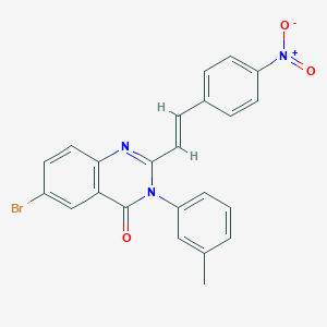 6-bromo-3-(3-methylphenyl)-2-[2-(4-nitrophenyl)vinyl]-4(3H)-quinazolinone