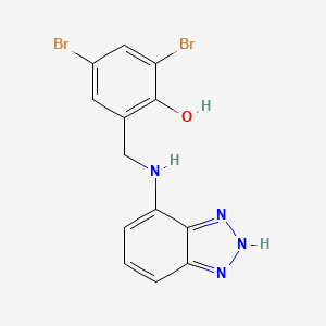 2-[(1H-1,2,3-benzotriazol-4-ylamino)methyl]-4,6-dibromophenol