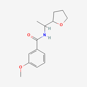 3-methoxy-N-[1-(tetrahydro-2-furanyl)ethyl]benzamide