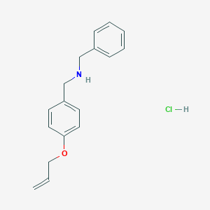 molecular formula C17H20ClNO B5442439 [4-(allyloxy)benzyl]benzylamine hydrochloride 