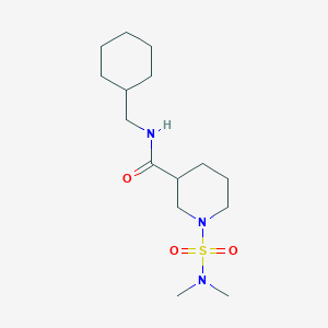 molecular formula C15H29N3O3S B5442446 N-(cyclohexylmethyl)-1-[(dimethylamino)sulfonyl]-3-piperidinecarboxamide 