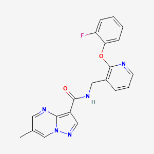 molecular formula C20H16FN5O2 B5442466 N-{[2-(2-fluorophenoxy)pyridin-3-yl]methyl}-6-methylpyrazolo[1,5-a]pyrimidine-3-carboxamide 