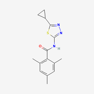 N-(5-cyclopropyl-1,3,4-thiadiazol-2-yl)-2,4,6-trimethylbenzamide