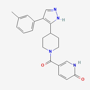 5-({4-[4-(3-methylphenyl)-1H-pyrazol-5-yl]piperidin-1-yl}carbonyl)pyridin-2(1H)-one