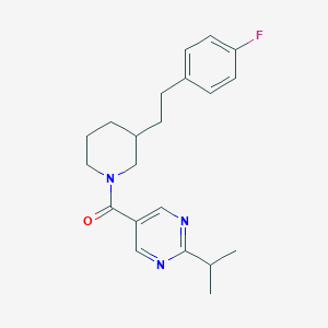 5-({3-[2-(4-fluorophenyl)ethyl]-1-piperidinyl}carbonyl)-2-isopropylpyrimidine