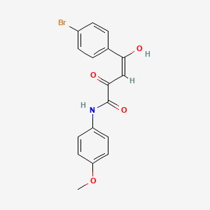 molecular formula C17H14BrNO4 B5442567 4-(4-bromophenyl)-2-hydroxy-N-(4-methoxyphenyl)-4-oxo-2-butenamide 