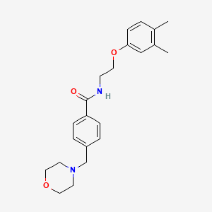 N-[2-(3,4-dimethylphenoxy)ethyl]-4-(4-morpholinylmethyl)benzamide