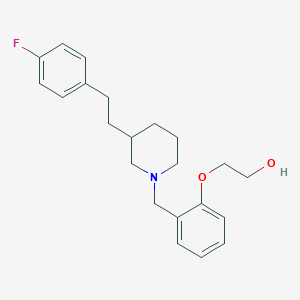 molecular formula C22H28FNO2 B5442591 2-[2-({3-[2-(4-fluorophenyl)ethyl]-1-piperidinyl}methyl)phenoxy]ethanol 