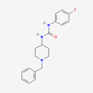 molecular formula C19H22FN3O B5442601 N-(1-BENZYL-4-PIPERIDYL)-N'-(4-FLUOROPHENYL)UREA 