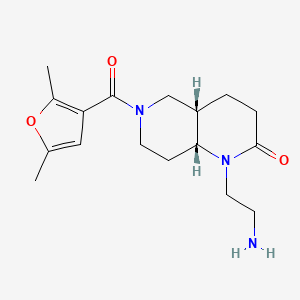 rel-(4aS,8aR)-1-(2-aminoethyl)-6-(2,5-dimethyl-3-furoyl)octahydro-1,6-naphthyridin-2(1H)-one hydrochloride