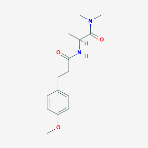 molecular formula C15H22N2O3 B5442642 N~2~-[3-(4-methoxyphenyl)propanoyl]-N~1~,N~1~-dimethylalaninamide 