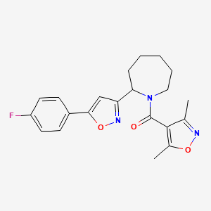 1-[(3,5-dimethyl-4-isoxazolyl)carbonyl]-2-[5-(4-fluorophenyl)-3-isoxazolyl]azepane