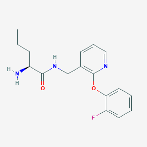 N~1~-{[2-(2-fluorophenoxy)pyridin-3-yl]methyl}-L-norvalinamide