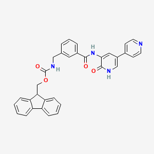 9H-fluoren-9-ylmethyl (3-{[(6-oxo-1,6-dihydro-3,4'-bipyridin-5-yl)amino]carbonyl}benzyl)carbamate
