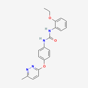 molecular formula C20H20N4O3 B5442817 N-(2-ethoxyphenyl)-N'-{4-[(6-methyl-3-pyridazinyl)oxy]phenyl}urea 