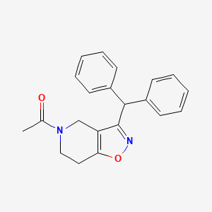 molecular formula C21H20N2O2 B5442825 5-acetyl-3-(diphenylmethyl)-4,5,6,7-tetrahydroisoxazolo[4,5-c]pyridine 