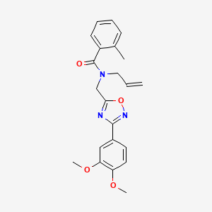 N-allyl-N-{[3-(3,4-dimethoxyphenyl)-1,2,4-oxadiazol-5-yl]methyl}-2-methylbenzamide