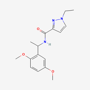 N-[1-(2,5-dimethoxyphenyl)ethyl]-1-ethyl-1H-pyrazole-3-carboxamide