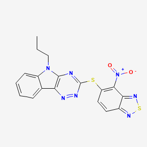 3-[(4-nitro-2,1,3-benzothiadiazol-5-yl)thio]-5-propyl-5H-[1,2,4]triazino[5,6-b]indole