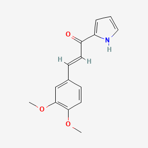 3-(3,4-dimethoxyphenyl)-1-(1H-pyrrol-2-yl)-2-propen-1-one