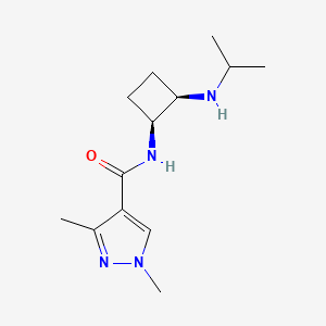 1,3-dimethyl-N-[(1S,2R)-2-(propan-2-ylamino)cyclobutyl]pyrazole-4-carboxamide