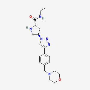 (4R)-N-ethyl-4-{4-[4-(4-morpholinylmethyl)phenyl]-1H-1,2,3-triazol-1-yl}-L-prolinamide dihydrochloride