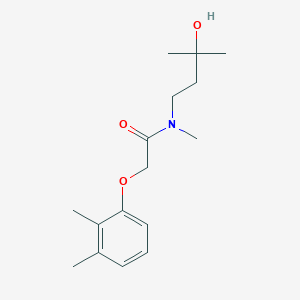 molecular formula C16H25NO3 B5443052 2-(2,3-dimethylphenoxy)-N-(3-hydroxy-3-methylbutyl)-N-methylacetamide 