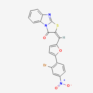 2-{(E)-1-[5-(2-BROMO-4-NITROPHENYL)-2-FURYL]METHYLIDENE}[1,3]THIAZOLO[3,2-A][1,3]BENZIMIDAZOL-3(2H)-ONE