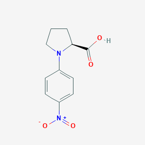 molecular formula C11H12N2O4 B054431 N-(4-硝基苯基)-L-脯氨酸 CAS No. 122092-18-6