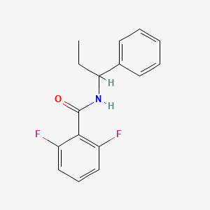 molecular formula C16H15F2NO B5443125 2,6-difluoro-N-(1-phenylpropyl)benzamide 