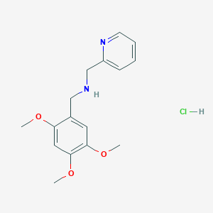 molecular formula C16H21ClN2O3 B5443137 (2-pyridinylmethyl)(2,4,5-trimethoxybenzyl)amine hydrochloride 