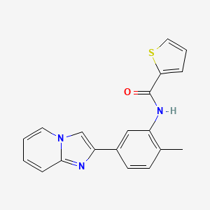 N-(5-imidazo[1,2-a]pyridin-2-yl-2-methylphenyl)-2-thiophenecarboxamide