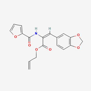 allyl 3-(1,3-benzodioxol-5-yl)-2-(2-furoylamino)acrylate