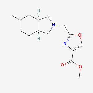 methyl 2-{[(3aR*,7aS*)-5-methyl-1,3,3a,4,7,7a-hexahydro-2H-isoindol-2-yl]methyl}-1,3-oxazole-4-carboxylate